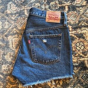 Levi's Blue Denim Cutoff Shorts